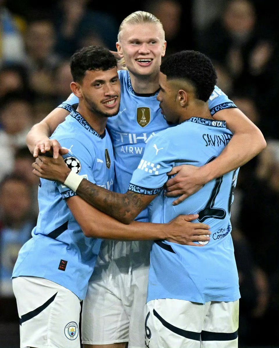 曼联险胜里昂，哈兰德带队取胜